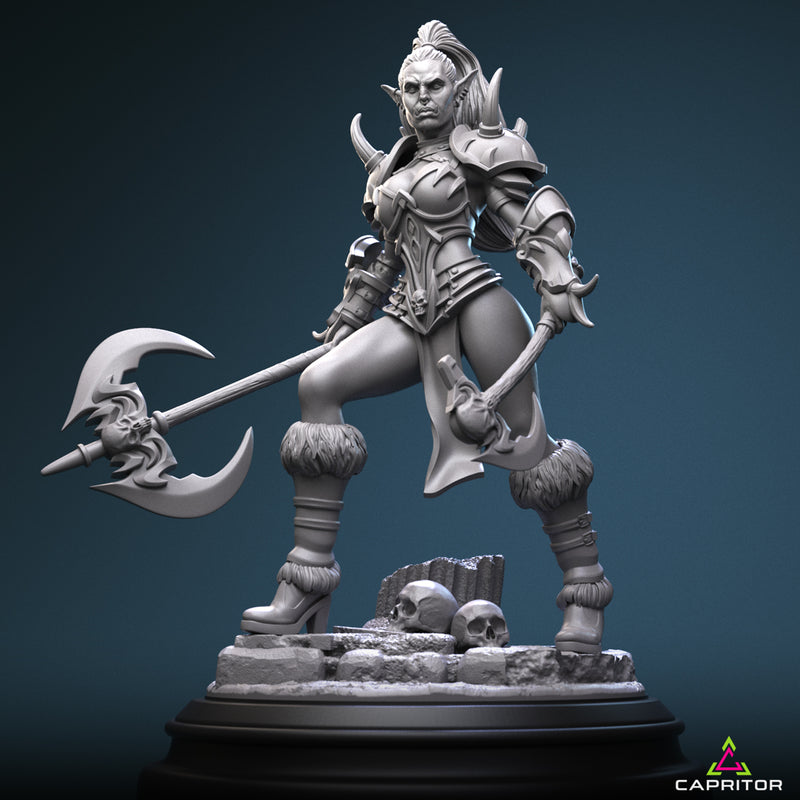 'Lucrezia' Female Warrior with Two Head Options - 75mm (1:24) Scale - Only-Games