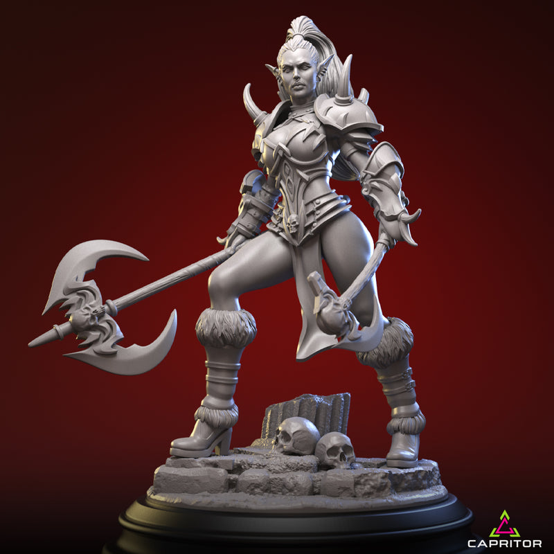 'Lucrezia' Female Warrior with Two Head Options - 75mm (1:24) Scale - Only-Games