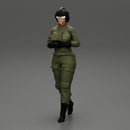 woman fighter pilot walking in helmet - Only-Games