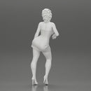 Sexy girl in mini dress Leaning Against Car on the beach - Only-Games