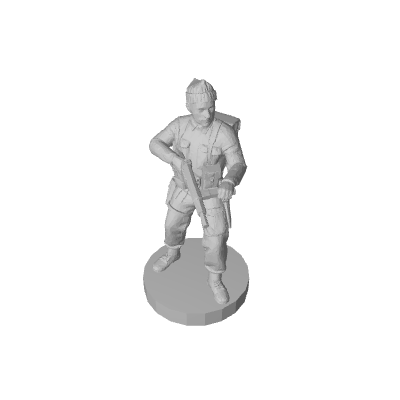 1/72 WW2 British Commando with Stocking Cap Pose 1 (x10) - Only-Games