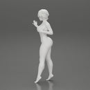 Naked girl in posing in short hair - Only-Games