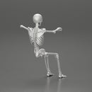 Skeleton with arm on window driving the car - Only-Games