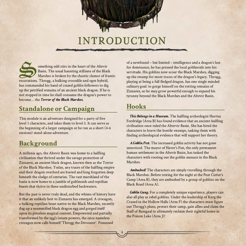 Marshes & Madlads 2: Terror of The Black Marshes Physical 5e Adventure Booklet - Only-Games