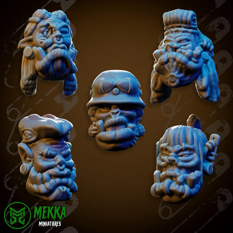 Orc Punk Heads set 2