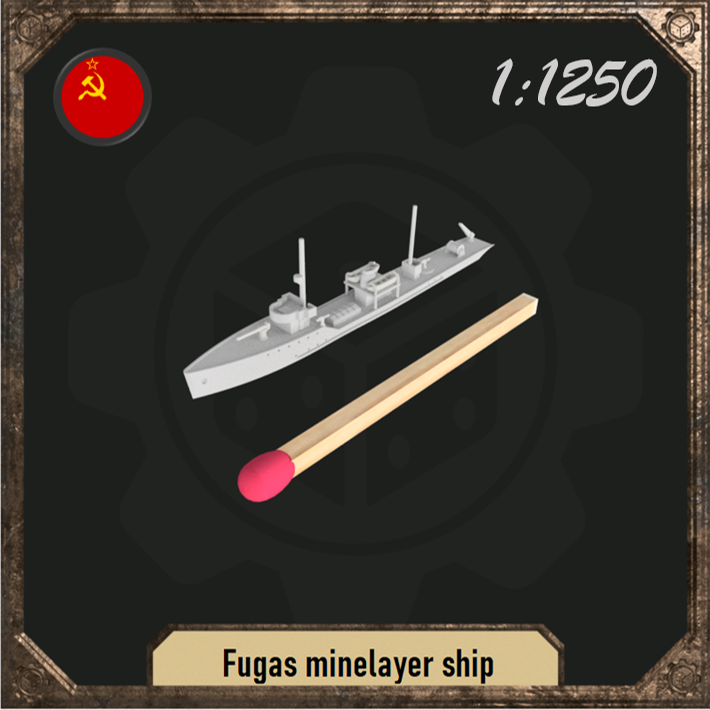 1/1250 Fugas minelayer ship