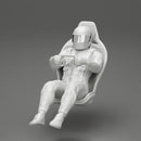 2 Models - Racing Driver Sitting in Touring Car Cockpit with Racing Suit and seat - Only-Games