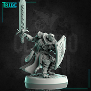 (0242) Male monkey folk ape man warrior with a sword and shield - Only-Games