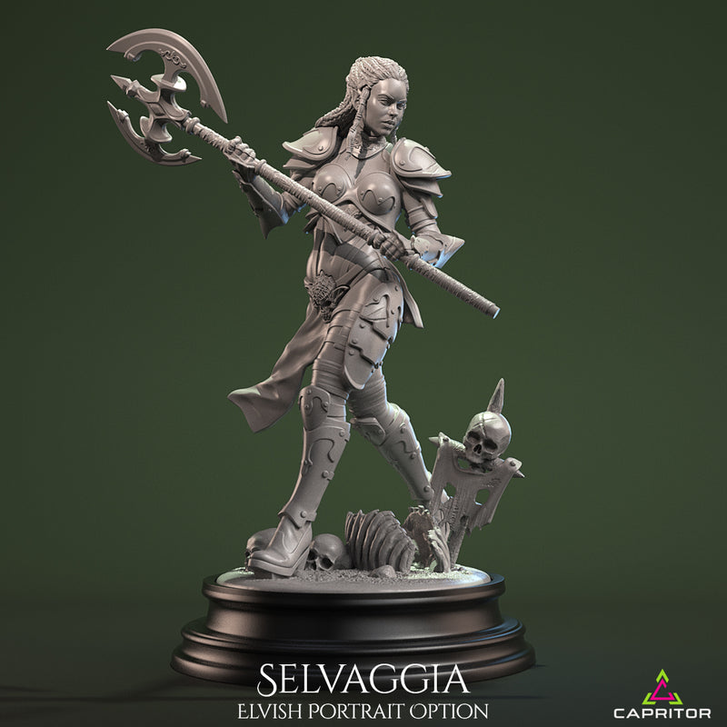 'Selvaggia' Female Warrior with Two Head Options - 75mm (1:24) Scale - Only-Games