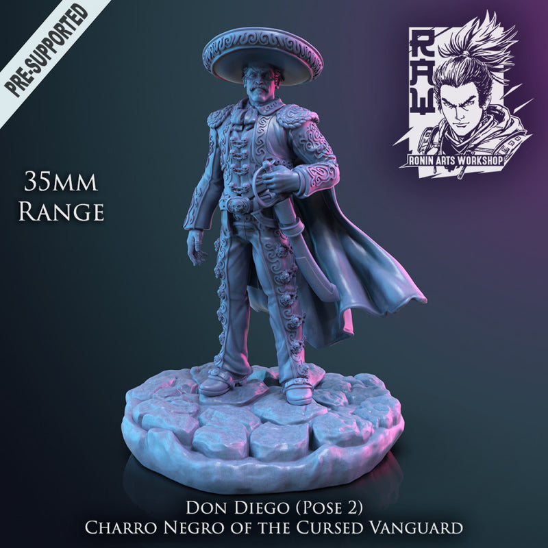 Don Diego - El Charro Negro (Dark Horseman) Pose 2 - Only-Games