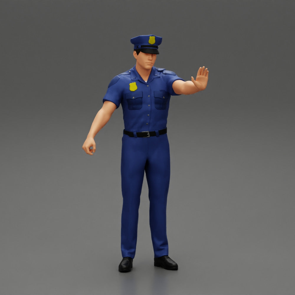 police officer policeman stop hand - 3dgminiatures - Miniatures by Only ...