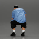 Fat Gangster sitting and thinking - Only-Games