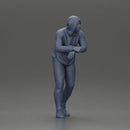 man in a hoodie leaning with his hands on the car - Only-Games