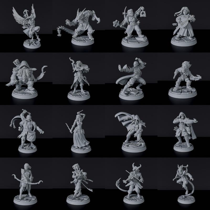 RPG Heroes - Agility Set - Mega Deal - 16 Miniatures