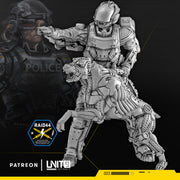 Cyberpunk police officer Patrick 'The Hound' Murphy - Only-Games