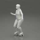 overweight derby girl roller skating - Only-Games