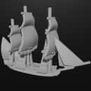 4x 1/2400 French Concorde-class Frigates (32 guns) - Only-Games