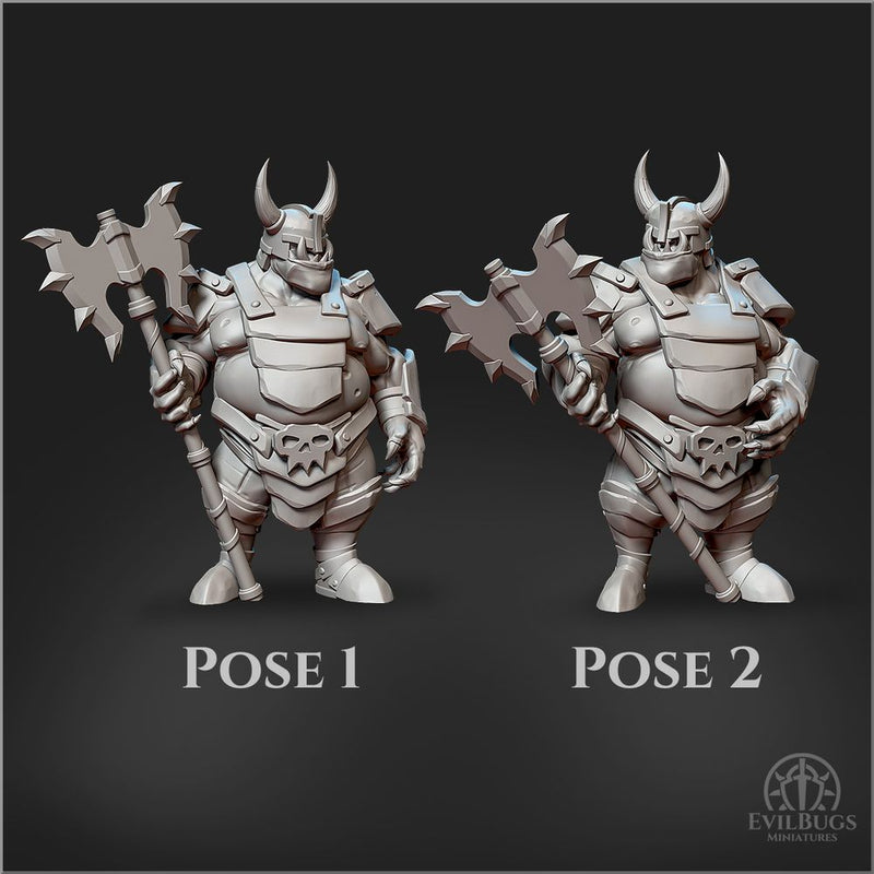 Orc Grotakr Bloodaxe  28mm/32mm/54mm - Only-Games