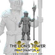 Elite Guards - Set of 10 with halberds (32mm scale) - Only-Games