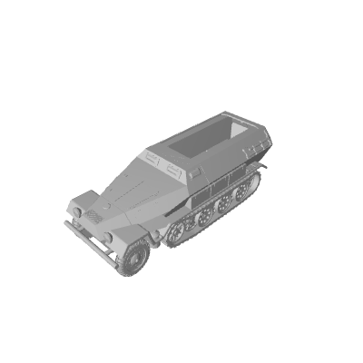 3D Printed German Sd. Kfz 251 Halftrack (x10) - Only-Games