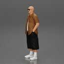 gangster standing in short and open shirt with sunglasses - Only-Games