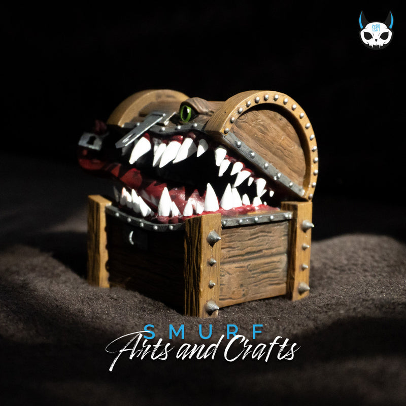 Mimic Treasure Chest - Dark Fantasy 3D Miniature