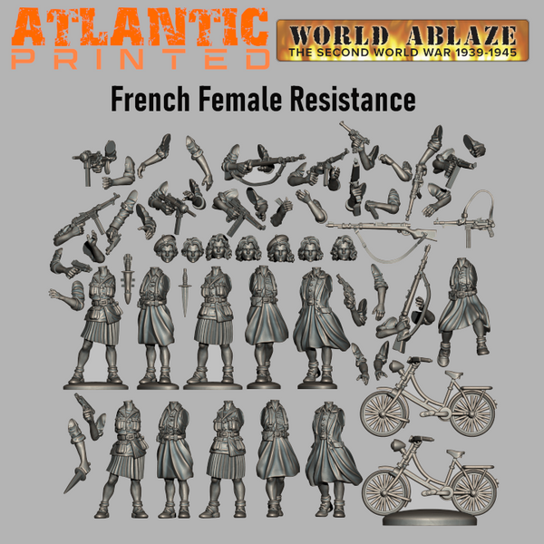 Female French Resistance - standard - Only-Games