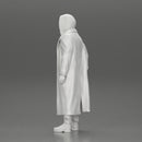 bearded man stands confidently adorned in a stylish hoodie and a flowing long coat - Only-Games