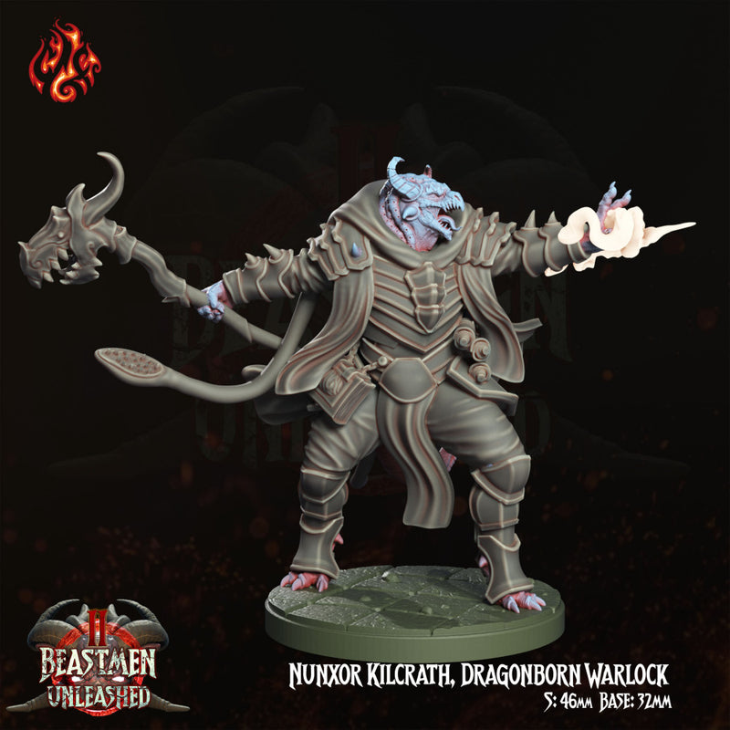Nunxor Kilcrath, Dragonborn Warlock - Only-Games