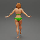 Pretty Bikini Model Standing On One - Only-Games