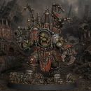 Boss Skrapper Mekkanic Supa Skrapp Armor - Sci-Fi Orc Warlord Miniature | Scrap-Tech| Original Wargaming 40mm base