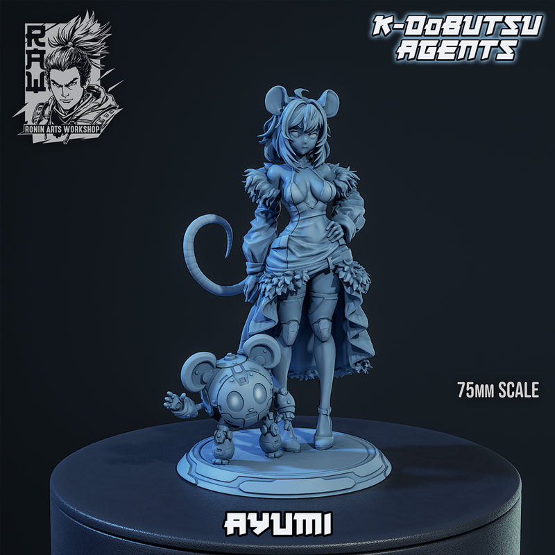 Mouse Girl Ayumi - Netrunner Anime Girl
