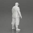 Big strong gangster homie in cap and short standing - Only-Games