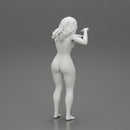 Naked woman pointing - Only-Games