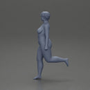 Naked Fat girl training in the gym with dumbbells for leg workouts to lose weight - Only-Games