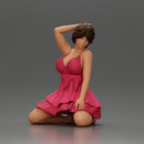 Graceful Pose in Pink Dress Radiating Elegance and Confidence - Only-Games