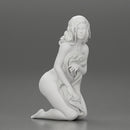 Sexy girl in bikini sitting and covering her body by towel - Only-Games