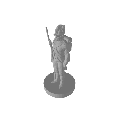 3D Printed 1/72 Scale Napoleonic French Fusiliers Pose 1 (x10) - Only-Games