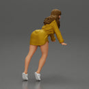 Stylish Woman in long shirt Striking a Dynamic Pose - Only-Games