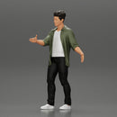 man standing in an open shirt extending his hand for a handshake - Only-Games