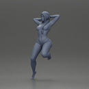 Naked woman pose showcasing confidence and playful charm - Only-Games
