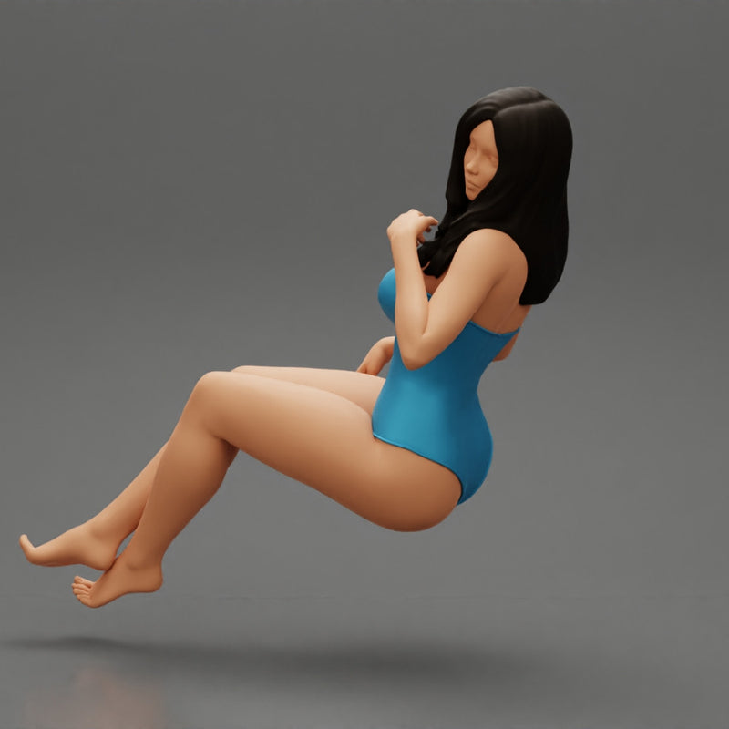 Sexy Woman in swimsuit Sitting - Only-Games