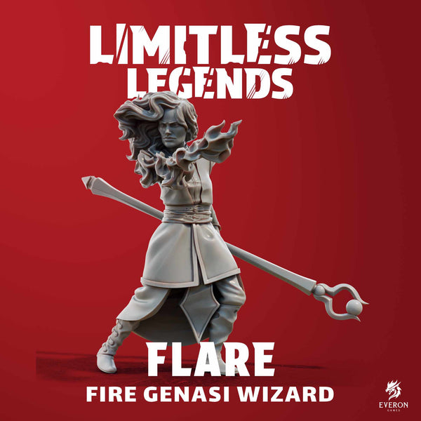 Genasi Wizard - Flare