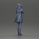 Shy Woman in Purple Dress Strikes a Sweet Pose - Only-Games