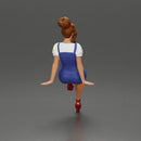 sexy girl in short denim overalls and heels is sitting on the car - Only-Games