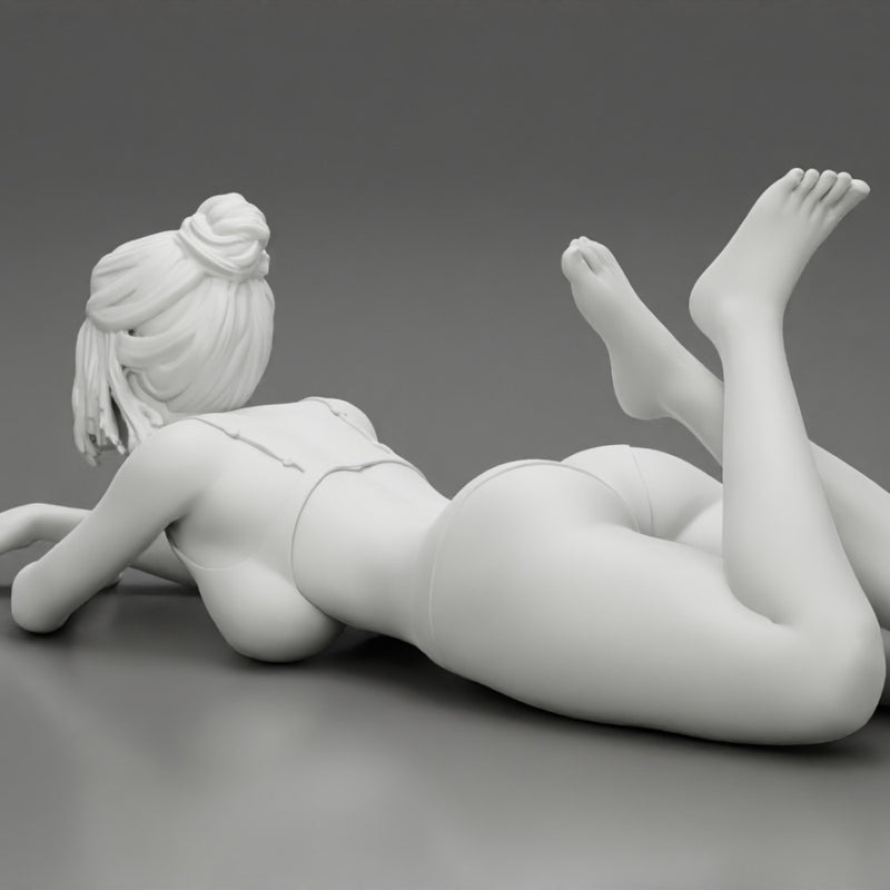 Sexy Young Girl In Bikini Lying On The Sand At The Beach - Only-Games
