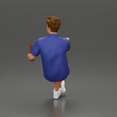 Man in shorts sitting explaining and holding a drink - Only-Games