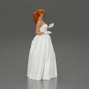 Elegant Bride in White Gown Holding Vibrant Bouquet of Flowers - Only-Games