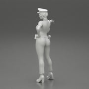 sexy officer police woman posing - Only-Games