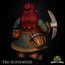 Malda Redchin [PRE-SUPPORTED] Female Miner Dwarf - Only-Games